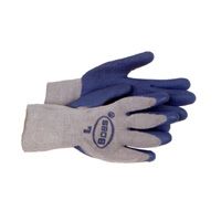 BOSS 8422M Poly Cotton Glove Blue Latex Palm