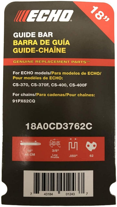 ECHO 18A0CD3762 18" Chainsaw Bar