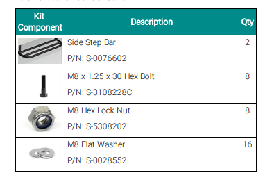 Mahindra ROXOR OEM 2302CUA00151N Side Steps (2) Kit w/ Hardware
