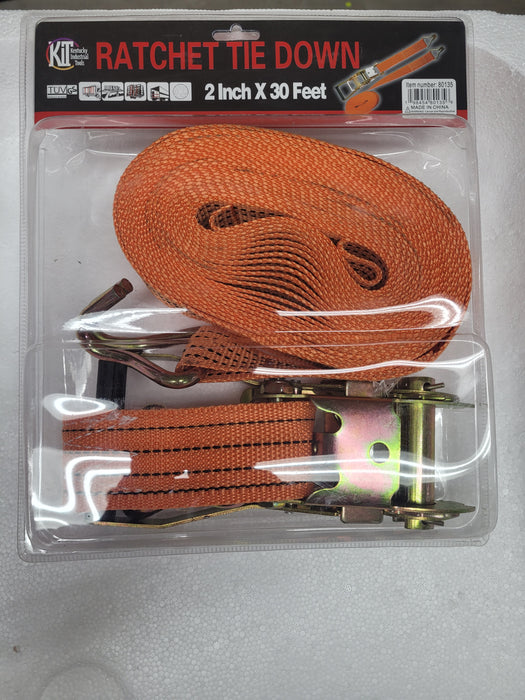 2" x 30' Heavy Duty Ratchet Strap