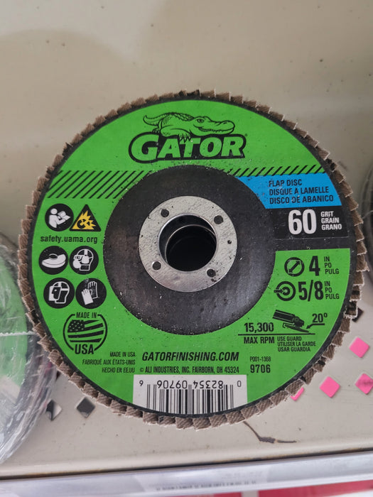 DISC FLAP 4" 60 GRIT EACH -  HOUSE