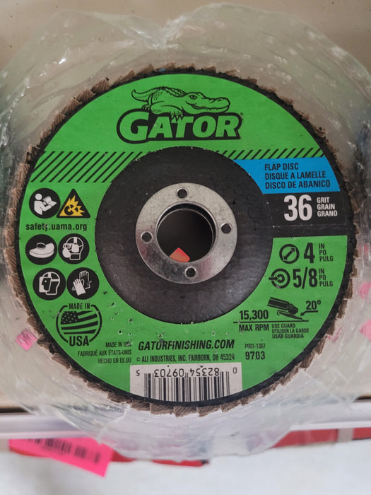 DISC FLAP 4" 36 GRIT EACH -  HOUSE