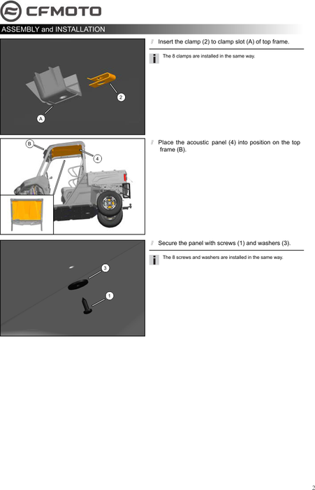 CFMoto OEM 5ASV-809100-6000 Roof Liner Fabric for UFORCE 600