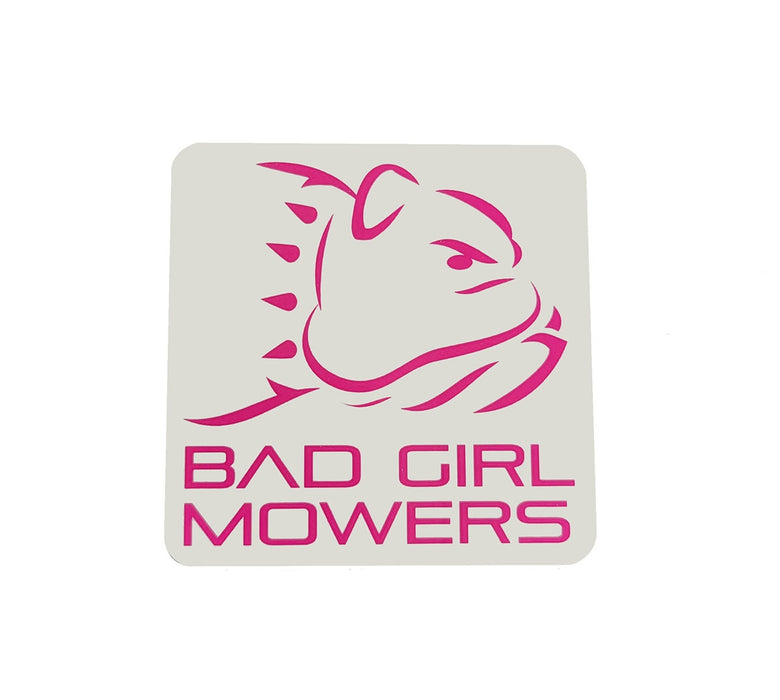“Bad Girl” Decal from Bad Boy Mowers