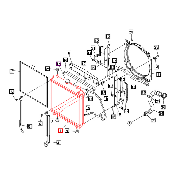 Mahindra OEM 10620665000 Radiator