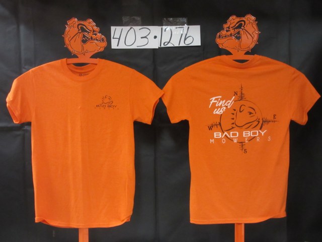 Bad Boy Mowers Find Us T-Shirt Orange