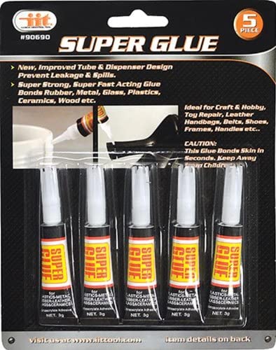 Super Glue 3 Gram Tubes (5 Pack)  IIT