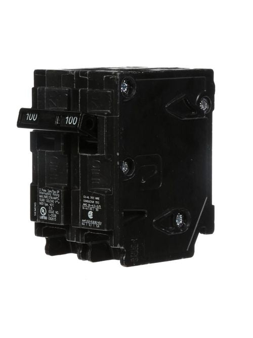 Siemens Q2100 2-Pole 100A Circuit Breaker  HH