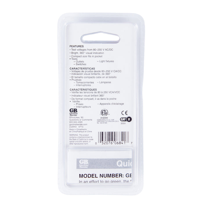 Gardner Bender GET-3100 Voltage Tester  HH