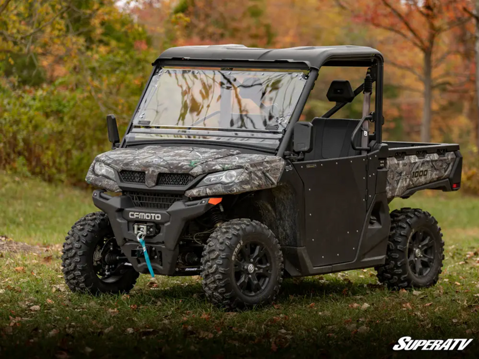 SuperATV CFMOTO UFORCE 1000 Scratch Resistant Flip Windshield