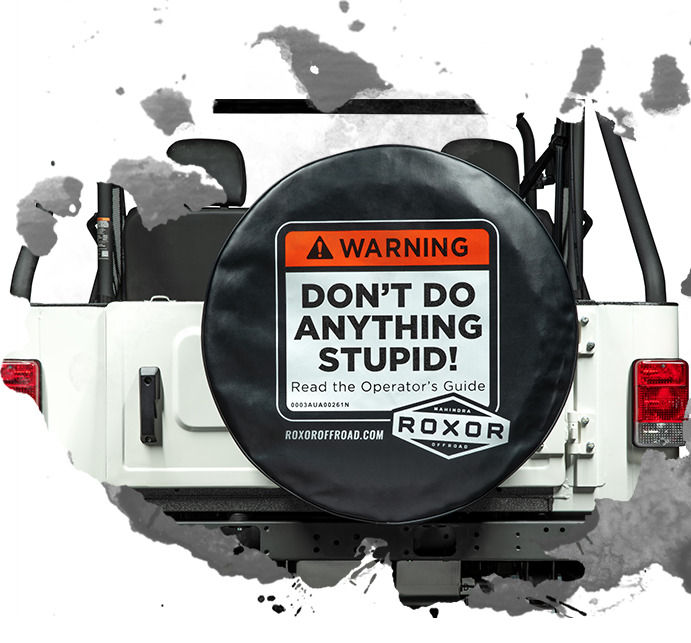 Mahindra Roxor OEM 0404BUA00041N Dont Do Anything Stupid Spare Tire Cover
