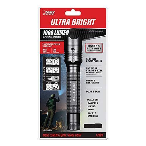 Feit Electric FL1000 1000 Lumens Ultra Bright 3-Cell C LED Flashlight  HH
